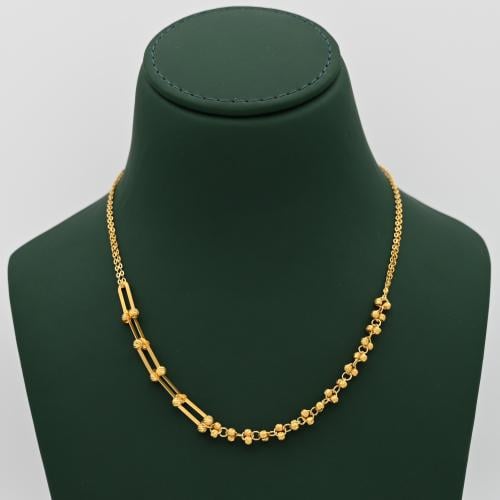 عقد ذهب عيار 21