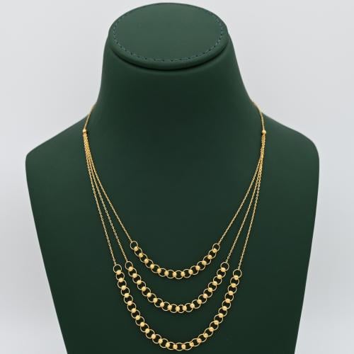 عقد ذهب عيار 21