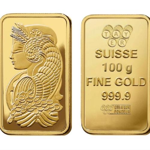 سبيكة ذهب 100 جرام عيار 24