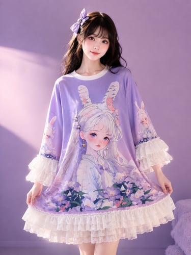 Lavender Dream💜فستان انمي حلم الافندر