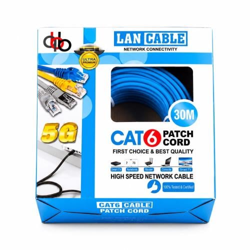 كيبل شبكة CAT6 طول 30 متر