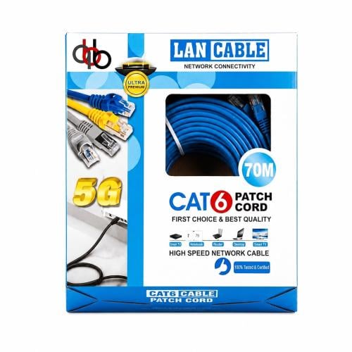 كيبل شبكة CAT6 طول 70 متر