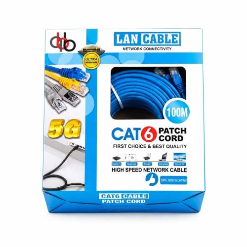 كيبل شبكة CAT6 طول 100 متر