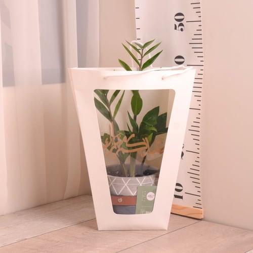 زاميا مع حوض سيراميك كحلي بحزام بني