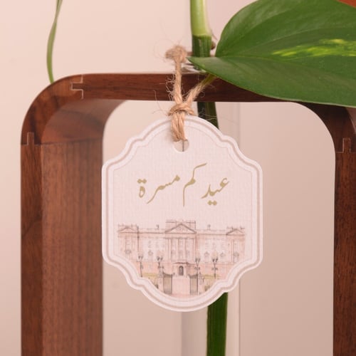 وعاء تجذير خشبي أنيق مع علبة شوكولانة هدية العيد