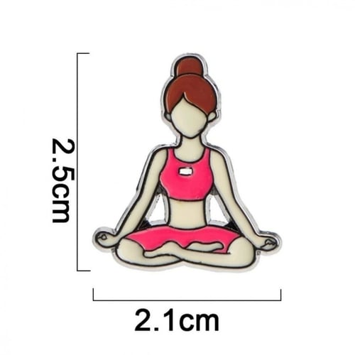 Yoga cross brouch