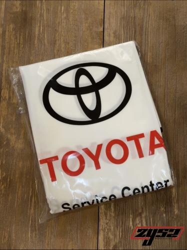 تلبيسة مقاعد بشعار تويوتا قماش للسواق والراكب