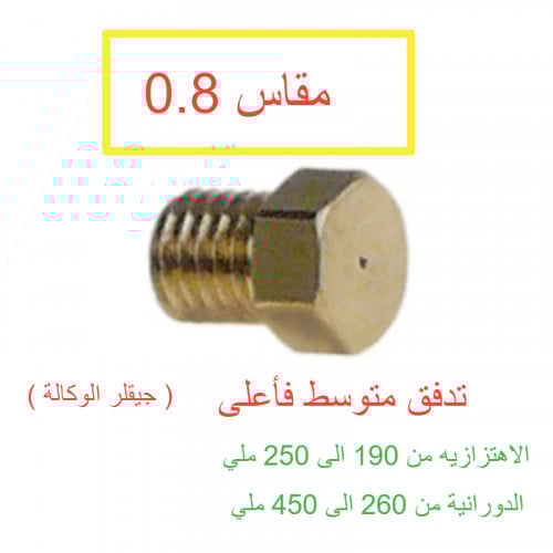 جيقلر مقاس 0.8 لقروب E61 قطعة رقم C229900549