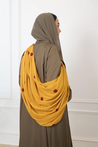 عباية بليزر وشاح المنديل العسيري