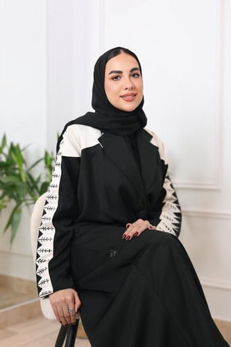 عباية بليزر تطريز تراثي عسير