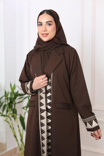 عباية بليزر تطريز تراثي عسير