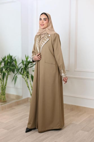 عباية بليزر تطريز تراثي عسير