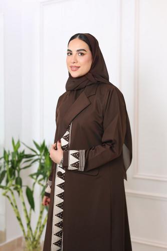 عباية بليزر تطريز تراثي عسير