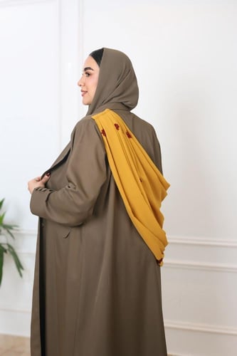 عباية بليزر وشاح المنديل العسيري