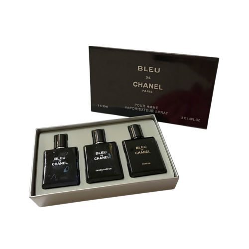 مجموعة عطور ميني شانيل بلو للرجال( 30مل 3×1 )