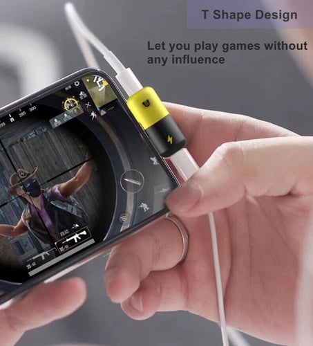 محول ايفون الى سماعة وشاحن