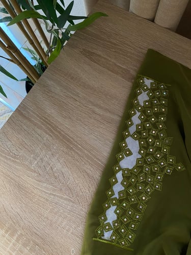 مخور حرير الماس مخرم وبكرستالات