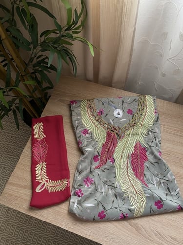 مخور+شيلة حرير هندي مخرم