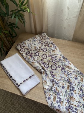 مخور+شيلة حرير هندي مخرم