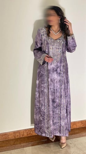 مخور الترف حرير جاكارد شامل التفصيل بدون طرحه