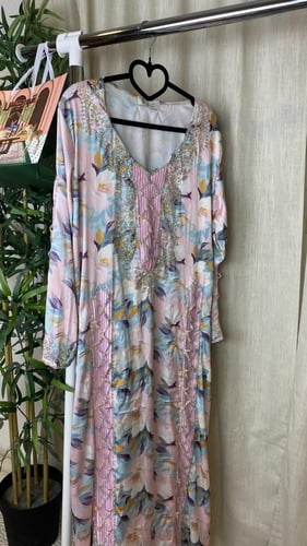 مخور دلع جاهز مقاس مديم بكسرات لؤلؤ حرير ملكي