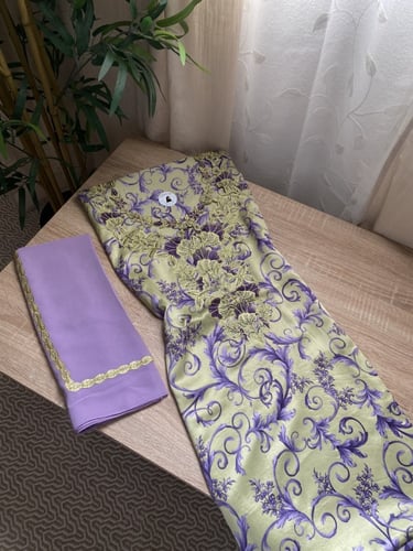 مخور+شيلة حرير هندي مخرم