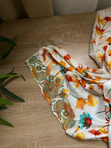 مخور+شيلة حرير هندي مخرم