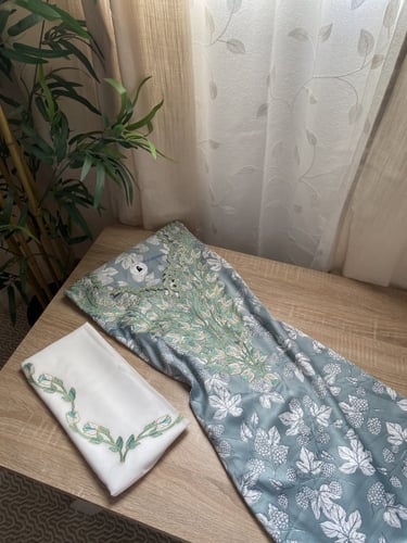 مخور+شيلة حرير هندي مخرم