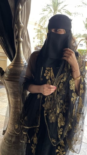 برقع الظبي طويل (ردتين)