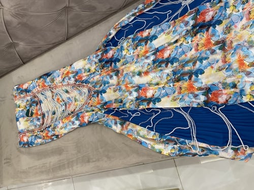 مخور بهاء1 "شامل التفصيل" حرير ملكي بكسرات وخرز