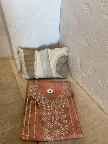 مخور الترف حرير جاكار متروس كرستالات بدون تفصيل