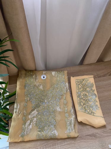 مخور بحريني قطعتين شيفون+بطانة