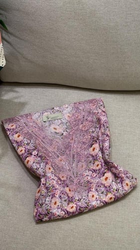 مخور اطفال دانتيل قطن ديجيتال بدون تفصيل