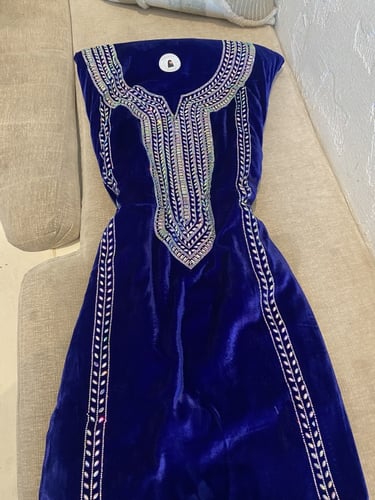 مخور شتوي ازرق مخمل