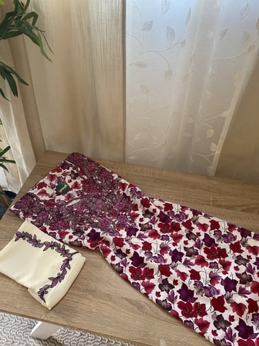 مخور+شيلة حرير هندي مخرم