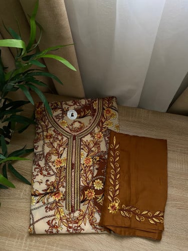 مخور+شيلة حرير هندي شكل سناره وورود بارزه