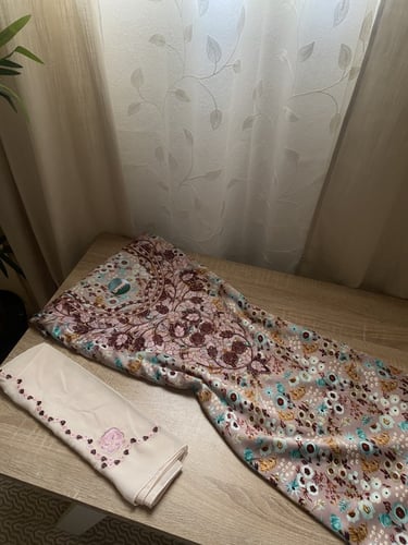 مخور+شيلة حرير هندي مخرم