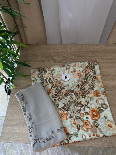 مخور+شيلة حرير هندي مخرم