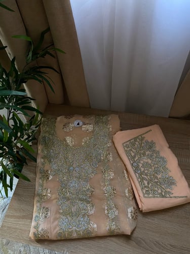 مخور بحريني قطعتين شيفون+بطانة