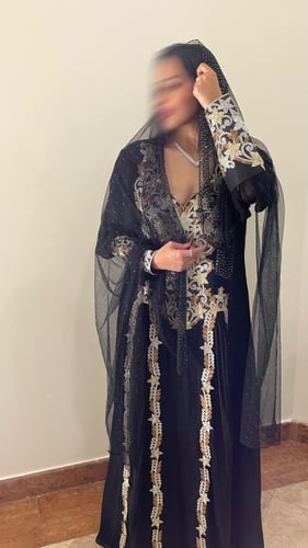 مخور نجلاء شيفون بكسرات شامل تفصيل بدون شيلة