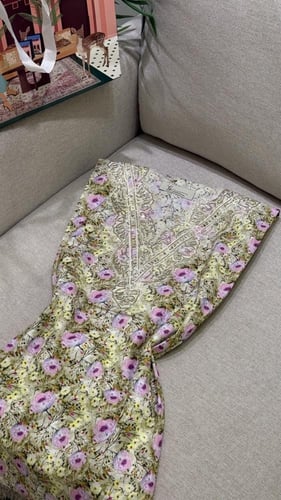 مخور اطفال دانتيل قطن ديجيتال بدون تفصيل