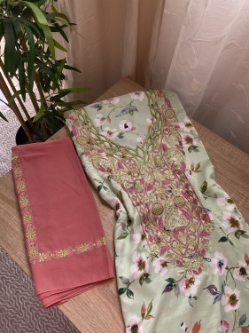 مخور+شيلة حرير هندي مخرم