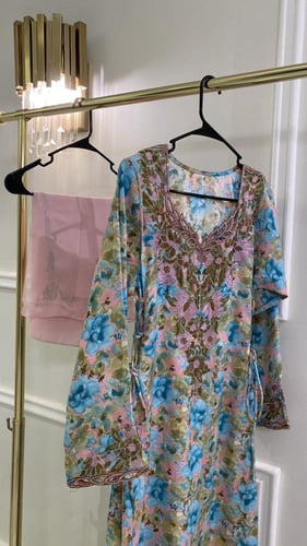 مخور+شيلة حرير اندونيسي جاهز بربطات تخصير