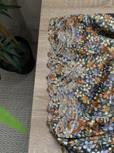 مخور+شيلة حرير هندي مخرم