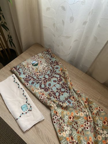 مخور+شيلة حرير هندي مخرم