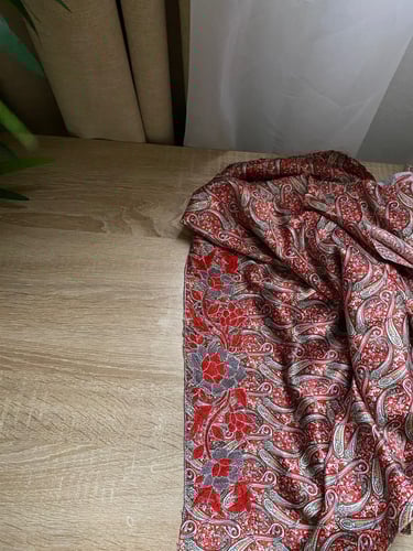 مخور+شيلة حرير هندي مخرم