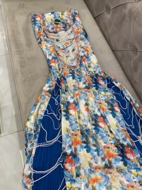 مخور بهاء1 "بدون تفصيل" حرير ملكي بكسرات وخرز