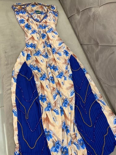 مخور غزل2 "شامل التفصيل" حرير ملكي بكسرات وخرز