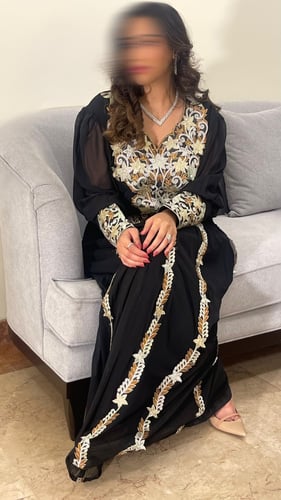 مخور نجلاء شيفون بكسرات شامل تفصيل بدون شيلة