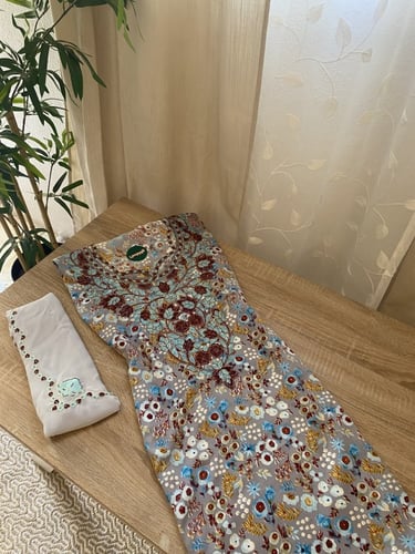 مخور+شيلة حرير هندي مخرم